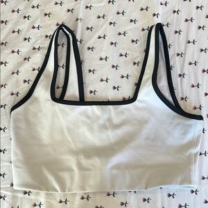 Girlfriend Collective White Sports Bra